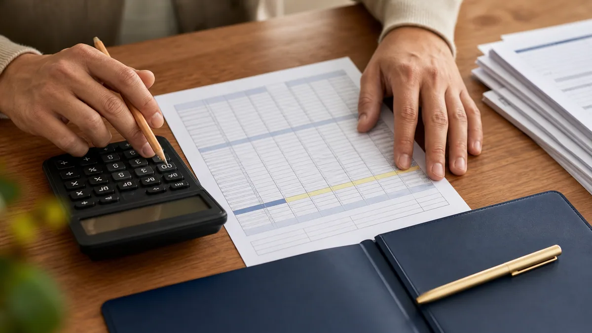 Final grant budget reconciliation with spreadsheet, calculator, and supporting quotes.